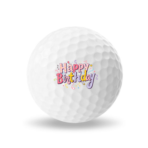 Balles Happy Birthday - Taylormade Distance+